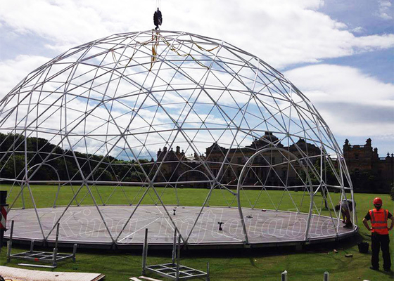 Outdoor Wedding Party Events Exhibition Glamping Shelter Geodesic Dome Tent