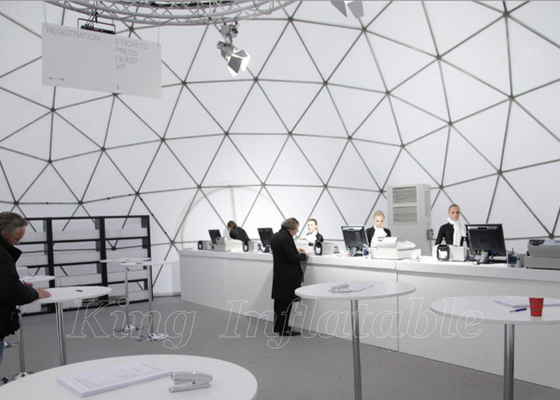 Outdoor Wedding Party Events Exhibition Glamping Shelter Geodesic Dome Tent