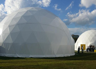 PVC Steel White Geodesic Dome Tent House For Party Event Trade Exhibition