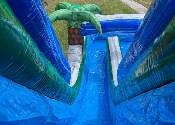 Big Kid Inflatable Water Slides Outdoor Game PVC Giant Double Water Slide Inflatable