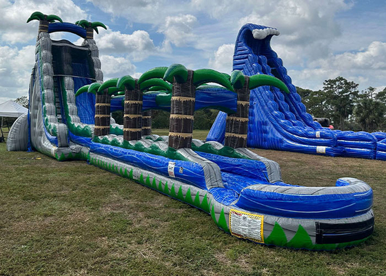 Big Kid Inflatable Water Slides Outdoor Game PVC Giant Double Water Slide Inflatable