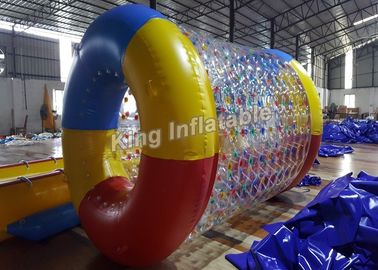 Crazy Fun Airtight 0.8mm PVC / TPU Blow Up Water Rolling Toy For Swimming Pool