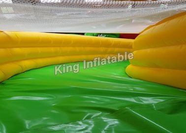 Dinosaur Amusement Park Slide Amazing Inflatable Water Park With Swimming Pool