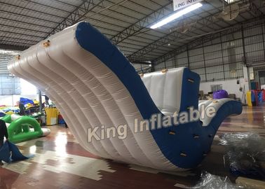 Exciting 0.9mm PVC Blue / White Fly Bird Seesaw Inflatable Water Toy For Water Park