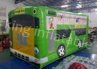 Jungle Bus Shape Inflatable Jumping Castle Indoor and  Outdoor Playground