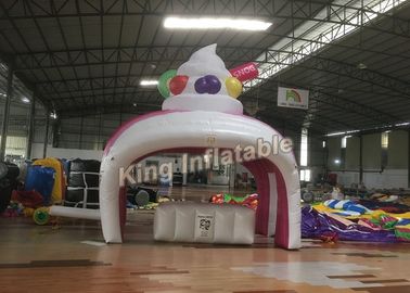 Customized Design Inflatable Event Tent With Icecream Theme , Colorful Color