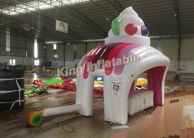 Customized Design Inflatable Event Tent With Icecream Theme , Colorful Color