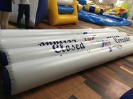 Outdoor White Blow Up Water Floating Buoys Logo Printed PVC Water Toys For Alert