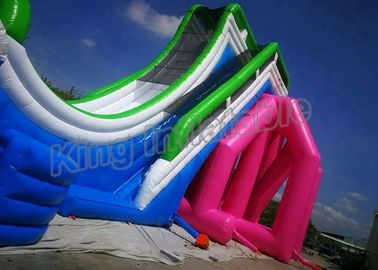 Custom Exciting Flying Water Slide Inflatable PVC With Blower