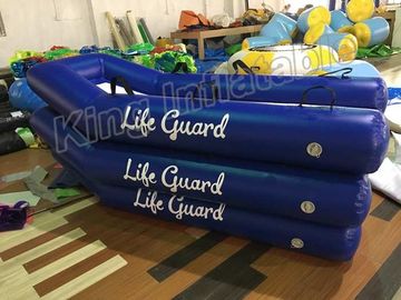 Life Guarding Use Blow Up Blue / White PVC Water Guard Board Toy For Outdoor Games