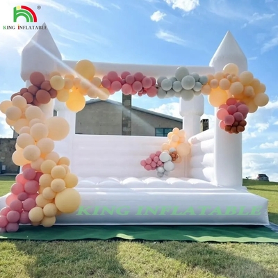 White Inflatable Bouncer Castle Indoor Inflatable Bounce House For Wedding