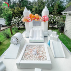 White Inflatable Bouncer Castle Indoor Inflatable Bounce House For Wedding