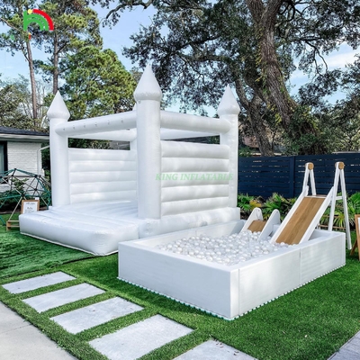 White Inflatable Bouncer Castle Indoor Inflatable Bounce House For Wedding