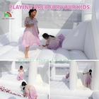 Kids Jumping Bounce Slide White Inflatable Wedding Bouncy House With Ball Pit Pool