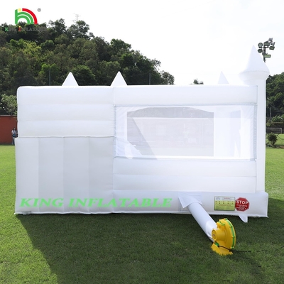 Commercial Inflatable White Jumping Bouncer Castle Bounce House White Bounce Castle With Ball Pit