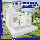Commercial Inflatable White Jumping Bouncer Castle Bounce House White Bounce Castle With Ball Pit