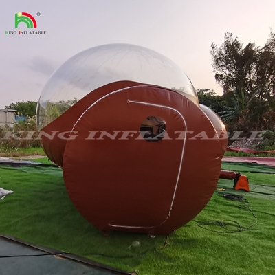 Inflatable Commercial Grade Two Room Pvc Clear Eco Dome Camping Bubble Tent