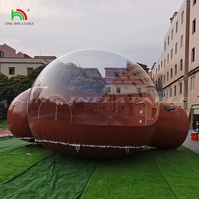 Inflatable Commercial Grade Two Room Pvc Clear Eco Dome Camping Bubble Tent