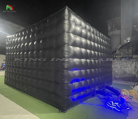 Commercial Night Club Tent Portable Black Inflatable Nightclub Events Tent For Party Rental