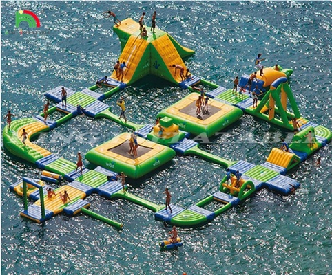 Waterpark Large Inflatable Water Park Equipment Floating Customized Inflatable Aqua Park