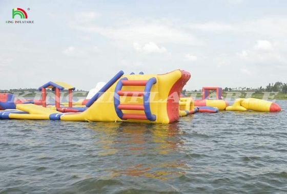 Sea Large Inflatable Floating Water Park Game Floating Island Equipment