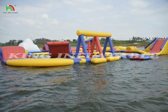 Sea Large Inflatable Floating Water Park Game Floating Island Equipment