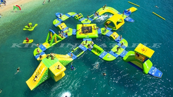 Customized Large Inflatable Aqua Park Commercial Floating Water Games Obstacle Water Park Equipment