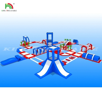 Custom Inflatable Aqua Park Commercial Inflatable Floating Water Park With Water Slide For Party Rental