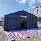 Commercial LED Black Disco Lighting Mobile Night Club Tent Inflatable Cube Party Tent Inflatable Nightclub