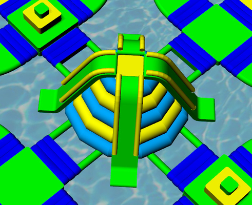 Large Customized Inflatable Floating Park Inflatable Water Obstacle Recreation Equipment