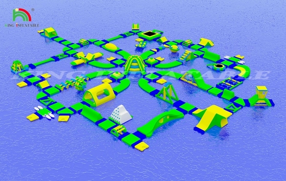 Large Customized Inflatable Floating Park Inflatable Water Obstacle Recreation Equipment