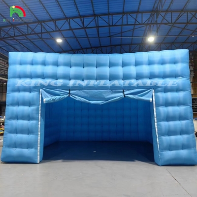 Customizable Color LED Lighting Mobile Night Club Tent Blue Inflatable Cube Tent Party Tent For Events