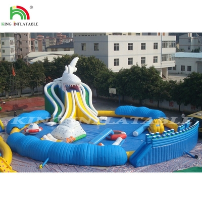 Inflatable Large Pool Water Park Inflatable Water Park With Swimming Pool Slide