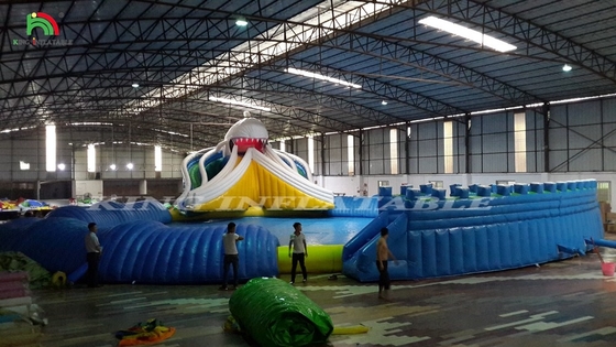 Inflatable Large Pool Water Park Inflatable Water Park With Swimming Pool Slide