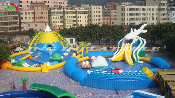 Inflatable Large Pool Water Park Inflatable Water Park With Swimming Pool Slide