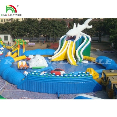 Inflatable Large Pool Water Park Inflatable Water Park With Swimming Pool Slide