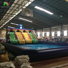 Outdoor Games Inflatable Slide Park Inflate Large Inflatable Water Slides With Swimming Pool