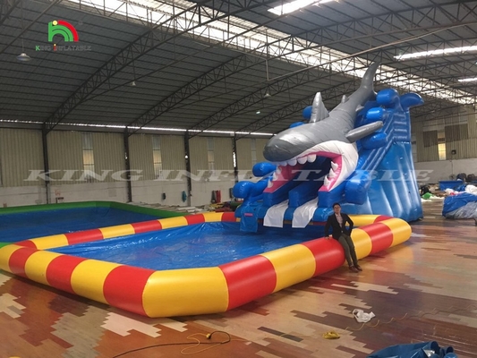 Inflatable Water Park With Water Slide And Pool Custom Inflatable Ground Water Park For Kids And Adults