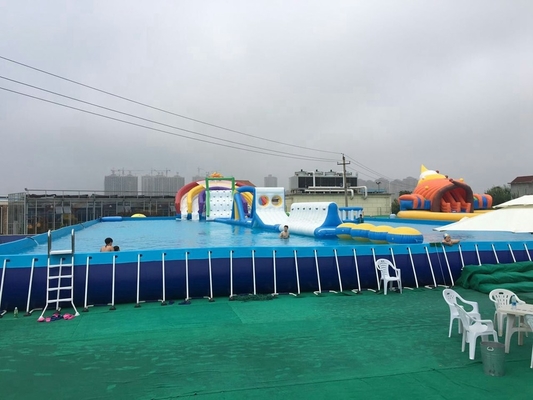 Inflatable Water Slide Park Outdoor Bounce House With Water Pool Park