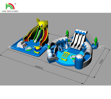 Inflatable Aqua Play Water Park For Kids And Adults