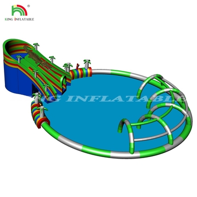 Custom Inflatable Aqua Park Commercial Inflatable Floating Water Park With Water Slide And Pool