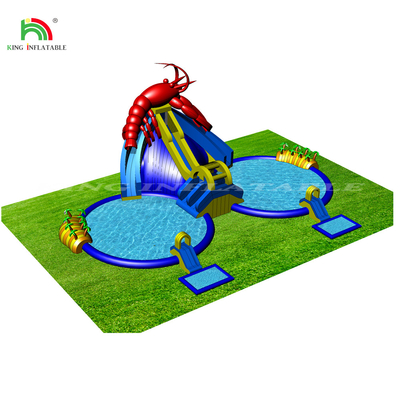 Custom Inflatable Aqua Park Commercial Inflatable Floating Water Park With Water Slide And Pool