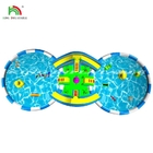 Inflatable Water Slide With Pool Park Inflatable Aqua Land Water Park Games