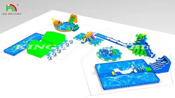 Commercial Outdoor Pool Inflatable Water Park Game With Water Purification System Inflatable Aqua Water Park