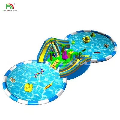 Amusement Park Inflatable Water Park Game Large Play Slide Children Playhouse Outdoor Playground Equipment