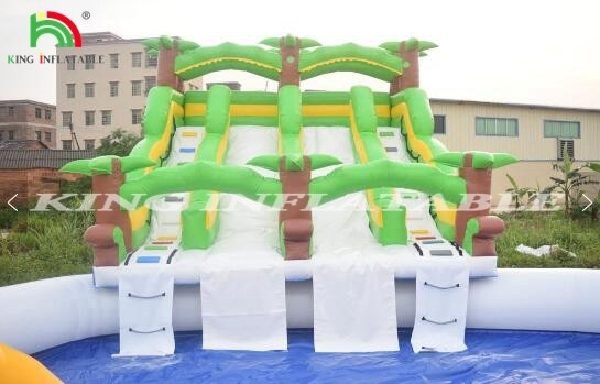 Amusement Park Inflatable Water Park Game Large Play Slide Children Playhouse Outdoor Playground Equipment