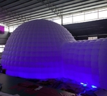 New Design Outdoor Giant Igloo LED Inflatable Dome Tent with 2 Tunnel Entrance Event for Party