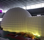 New Design Outdoor Giant Igloo LED Inflatable Dome Tent with 2 Tunnel Entrance Event for Party