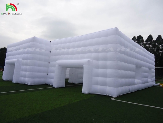 High Quality Led light cube party nightclub tent white inflatable night club for party