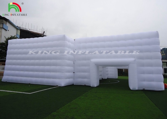 High Quality Led light cube party nightclub tent white inflatable night club for party